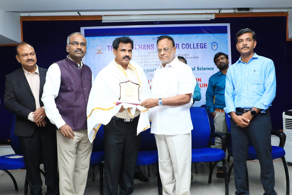 Sakthipandi's tweet photo. With the #Grace of #God #Almighty, delivered an #invited #talkin the International Conference on Sustainable Solutions and Recycling (#ICSSR2024) at #Thanthai Hans #Roever College #Perambalur https://t.co/k06BHdLbdv