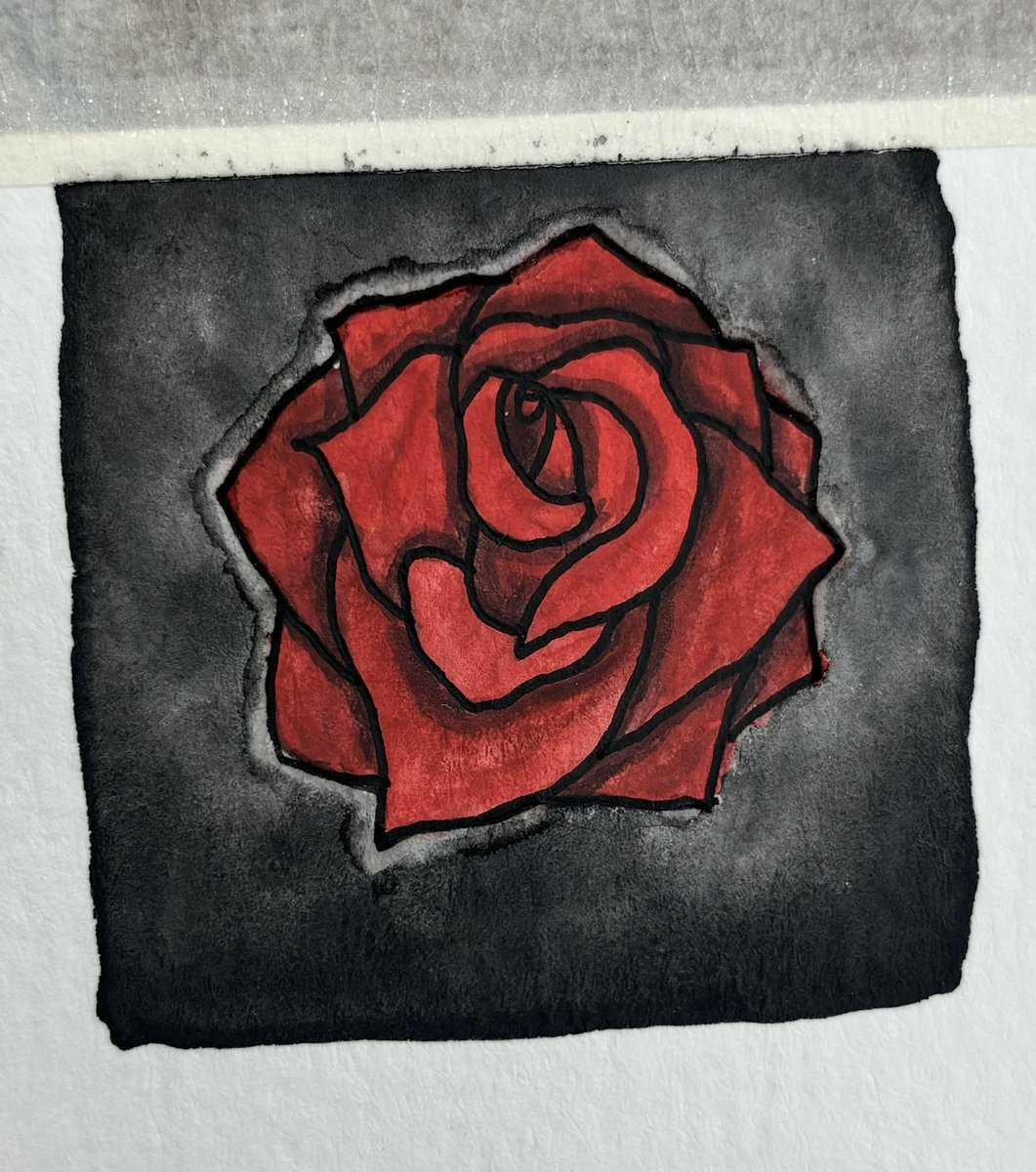 jblossomart's tweet photo. A simple rose I painted when it got slow at work (Happy Birthday, Zade 🥀) https://t.co/7kuMbZq6zg