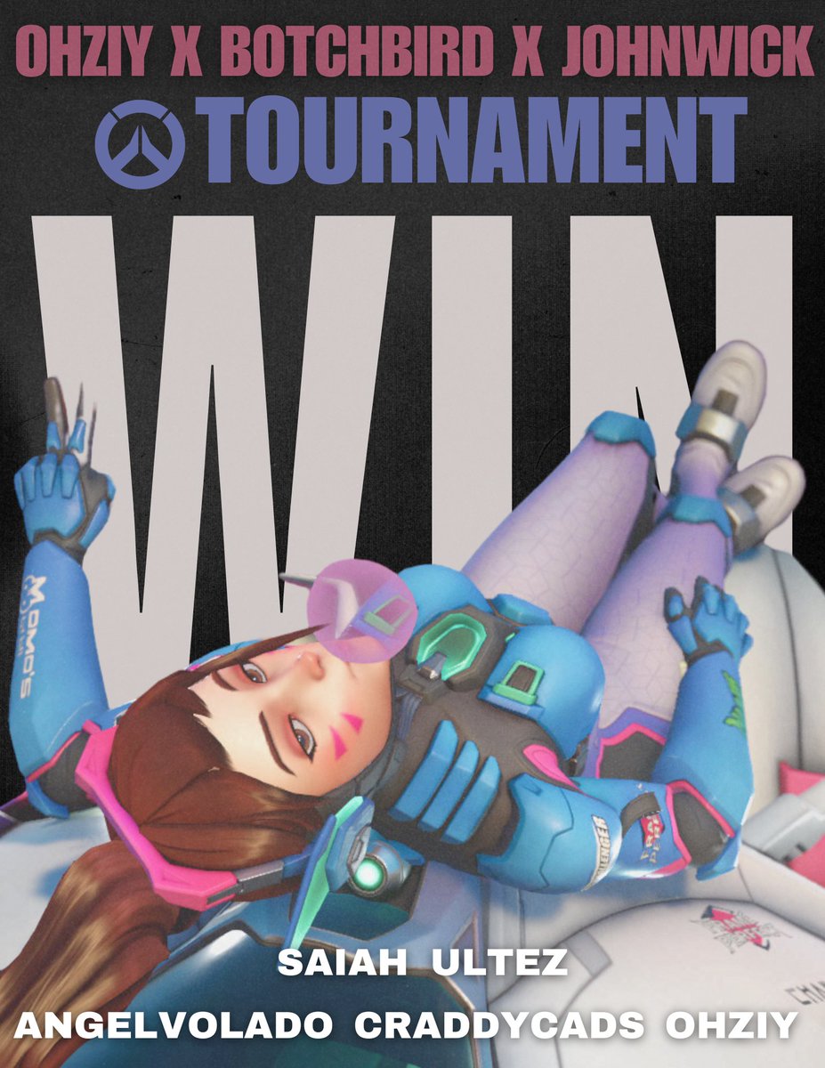 Congrats to Team Ultez for winning the 4th Ohziy x Botchbird tourney! Shoutout Kylie for the edit and John Wick for helping fund.