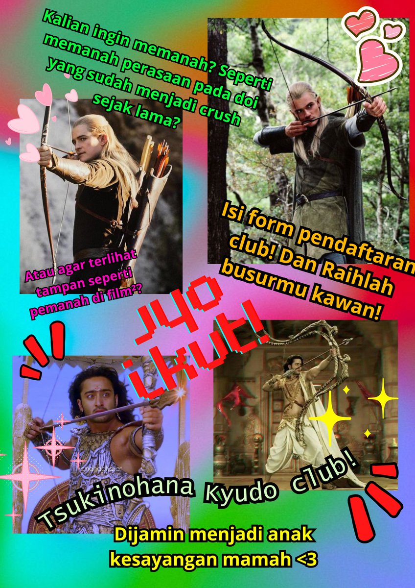 ✨ 𝐓𝐬𝐮𝐤𝐢𝐧𝐨𝐡𝐚𝐧𝐚 𝐊𝐲𝐮𝐝𝐨 𝐂𝐥𝐮𝐛 𝐎𝐩𝐞𝐧 R𝐞𝐠𝐢𝐬𝐭𝐫𝐚𝐭𝐢𝐨𝐧 ✨ ㅤ

Seorang remaja berjalan gagah dengan busur besar digenggamannya. Ia sedang berada di kota sakura, namun dandanannya kali ini..... Terlihat berbeda. 

"Ayo Masuk club kami!"