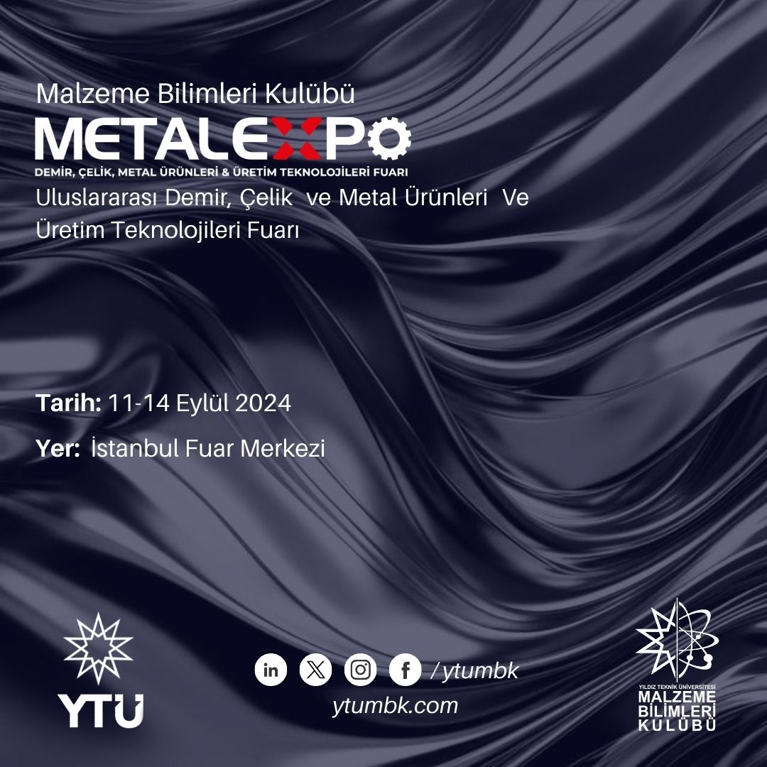 Demir-Çelik sektörünün en önemli buluşma noktası olan Metal Expo Fuarı’nda biz de yerimizi aldık.

11-14 Eylül tarihleri arasında İstanbul Fuar Merkezi Hall 3/ 3H-4’deki standımıza herkesi bekliyoruz🚀

Başvuru linki:docs.google.com/forms/d/e/1FAI…