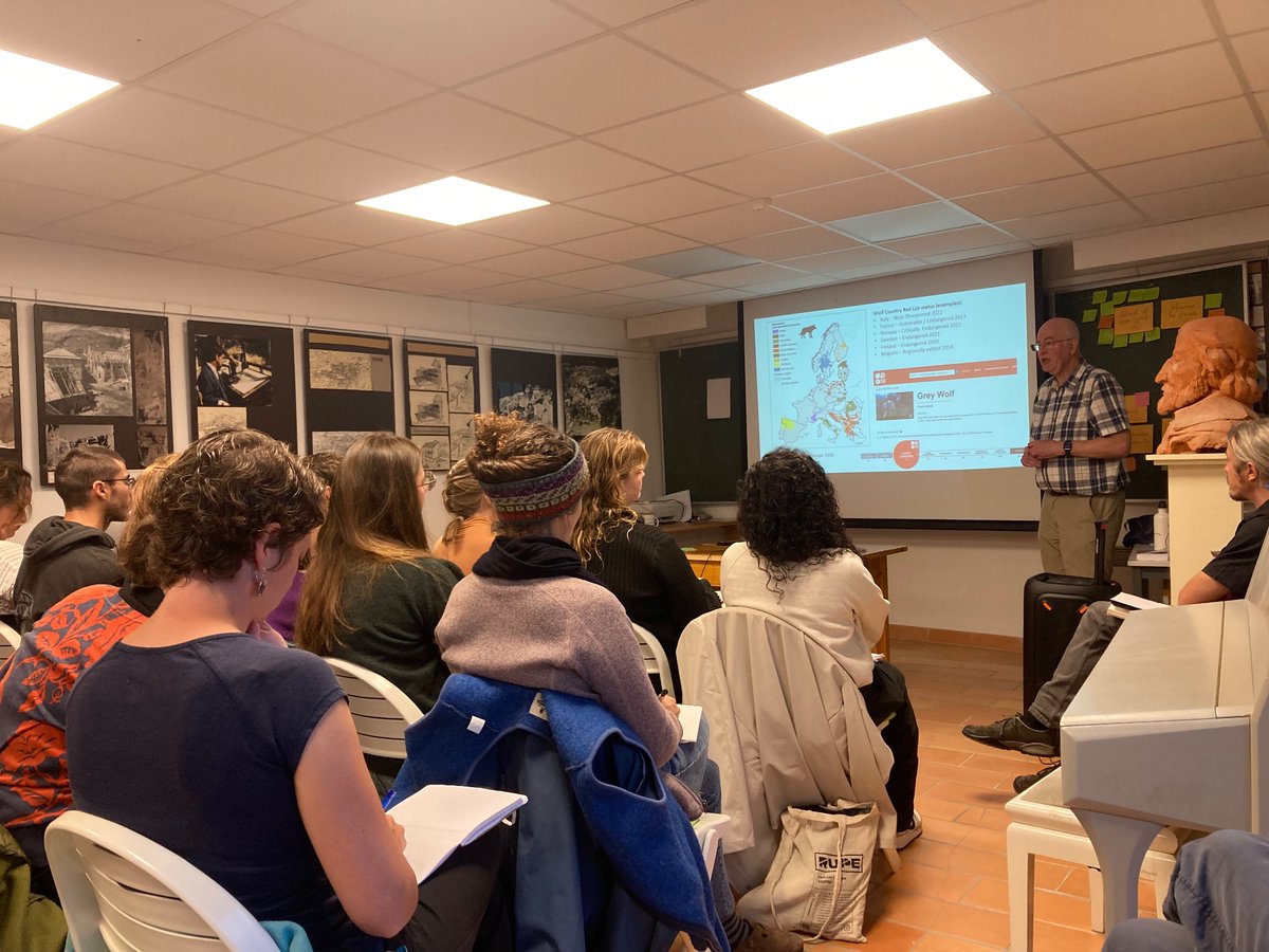 “#Biodiversity and challenges in its #conservation.” Convener <a href="/ad_watt/">Allan Watt</a> has been bringing the #AlternetSummerSchool to life for students and speakers alike since its earliest days. We’re very lucky to have him deliver the morning talk on this rainy Peyresq day. 🌧️