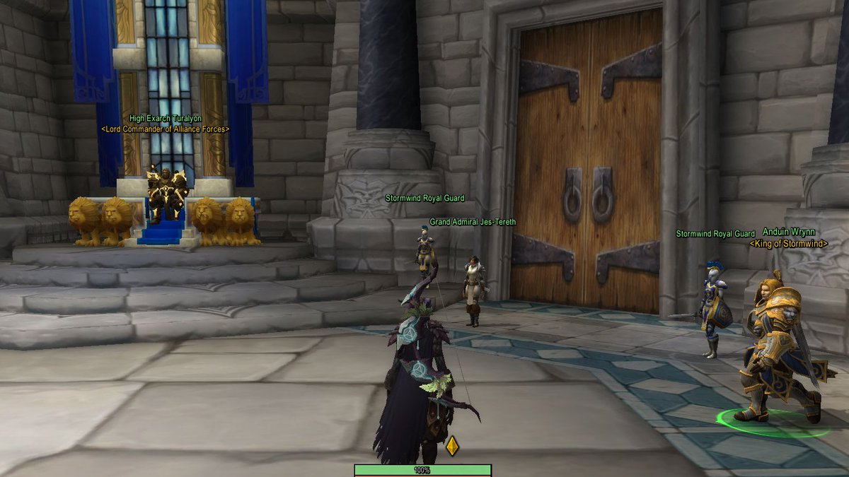 azemetwol's tweet photo. hey anduin uh. you might wanna    i think your seat got taken, https://t.co/BOMLFmkLjL