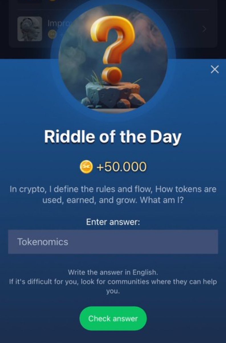digitalrinkuu's tweet photo. Musk Empire - X Empire Daily Codes ποΈ 8 September
π¦ Video Episode 38: 22938
π± Riddle: Tokenomics
π Rebus: Growth
βοΈ Join us ππ» https://t.co/IosyIoDqmU
Follow me β€οΈ Like π Retweet Please
#xempire #dailysolution https://t.co/kGHcH2pkbl