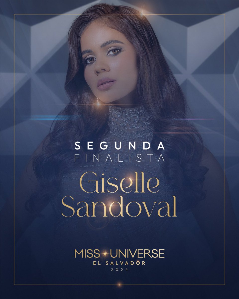 Con orgullo celebramos a Giselle Sandoval, segunda finalista quien brilló con gracia en cada paso del camino. 🌟👑 #MissUniversoSV #MissUniverse2024 #MissUniversoElSalvador2024