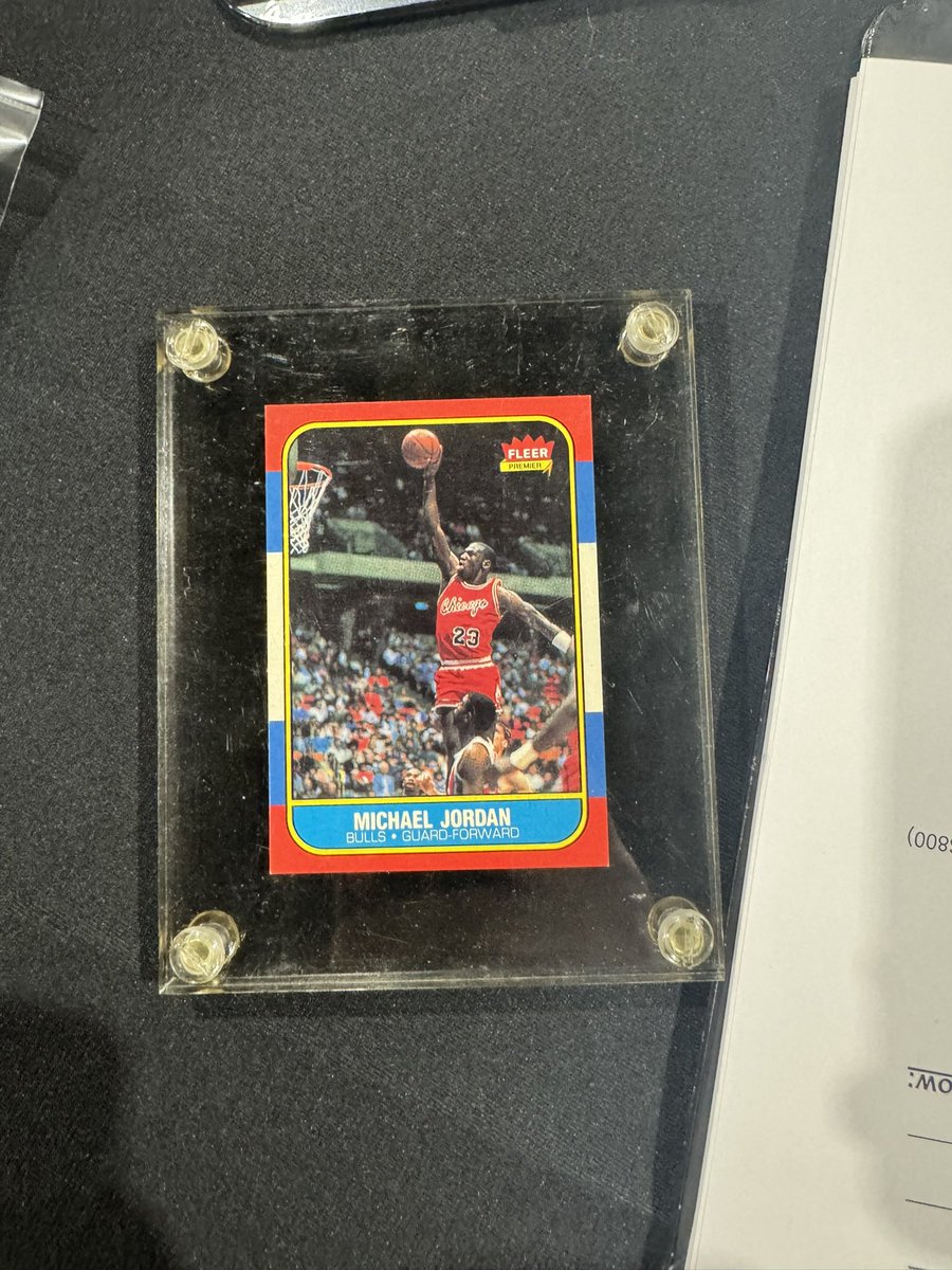 Always fun to look at. #MJ23 #Bulls #23 #Chicago #Fleer #collector #hobby #Grail #charizard #pokemon #NBA
