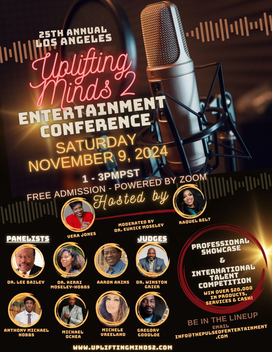 EuniceMoseley's tweet image. #FreeAdmission #ProfessionalPanel #VirualAccess #QuestionsandAnswers @ UpliftingMinds2.com