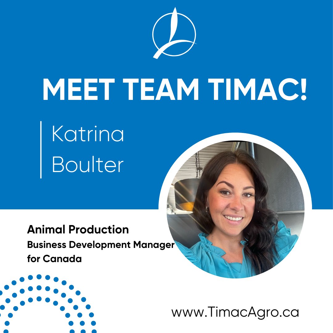 TimacAgroCanada's tweet photo. Did you know Timac Agro has an Animal Production Line?

Our Animal Production line is lead by Katrina Boulter who is based out of Alberta!
We currently have two great products: Actisan &amp; Actipsot. 

Want more information reach out to us on our website https://t.co/CwwQFdFgg0 https://t.co/ApIJ08K5Pr