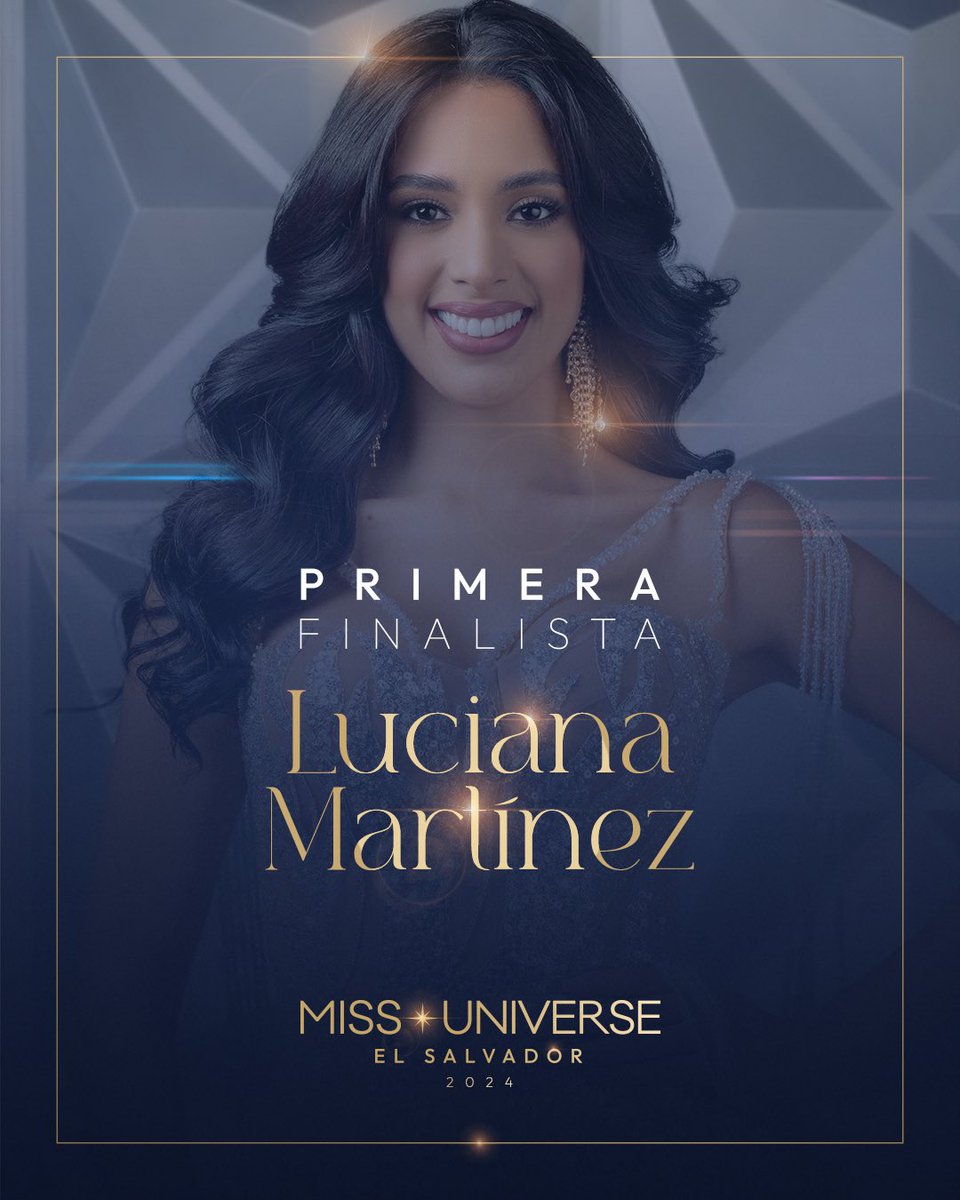Luciana Martínez se convierte en la primera finalista de #MissUniversoElSalvador2024.🌟👑 

#MissUniversoSV #MissUniverse2024