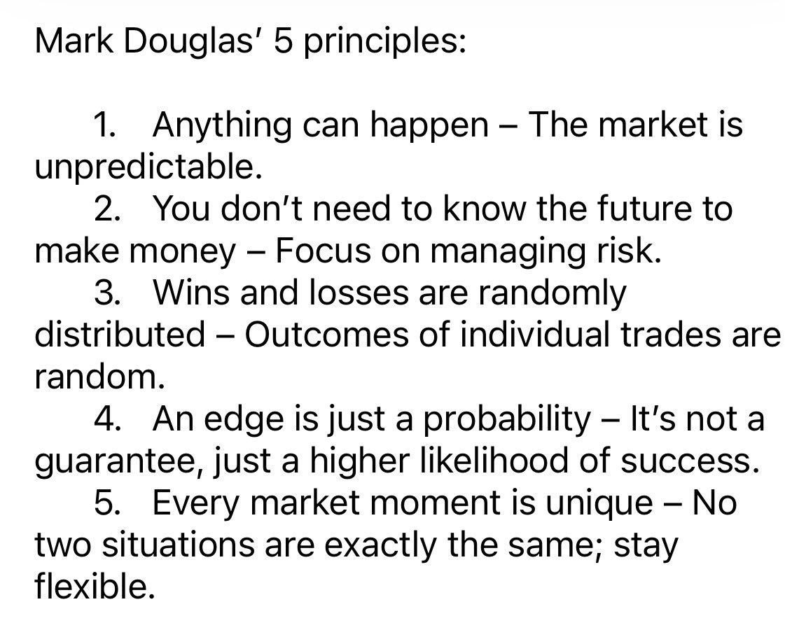 The 5 principles of Mark Douglas