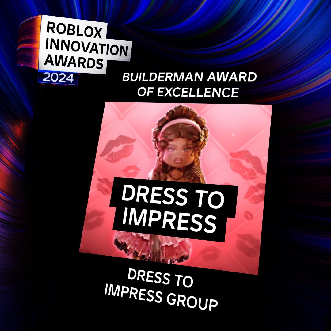 DavidBaszucki's tweet image. I am constantly amazed by the creativity of the Roblox community.  Congratulations to @_Dress2Impress for receiving this year&apos;s Builderman Award of Excellence.  youtube.com/live/h8RD96Cio…