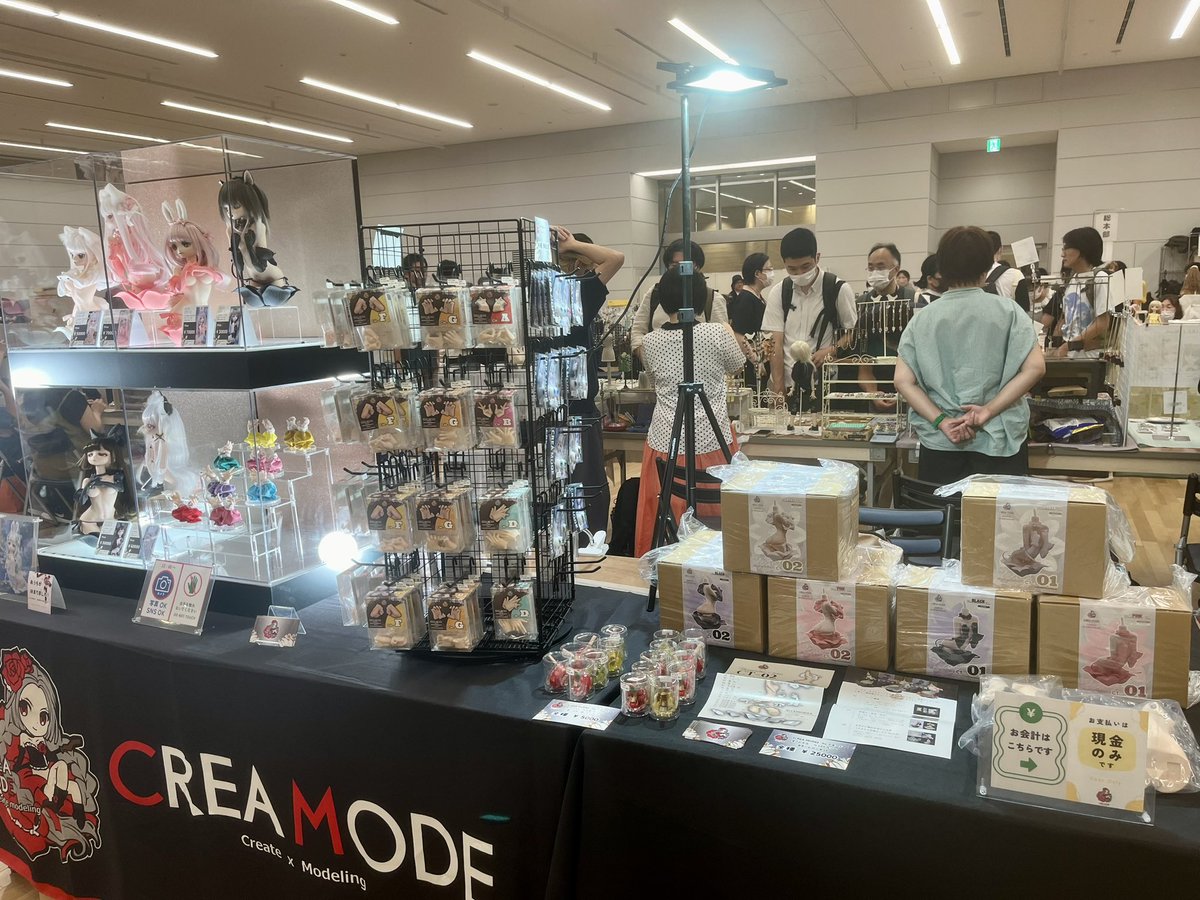 creamode's tweet image. CREA MODE お近くの方は、是非遊びに来てください〜。告知してなかったトルソーもありますw
#ドールショウ秋