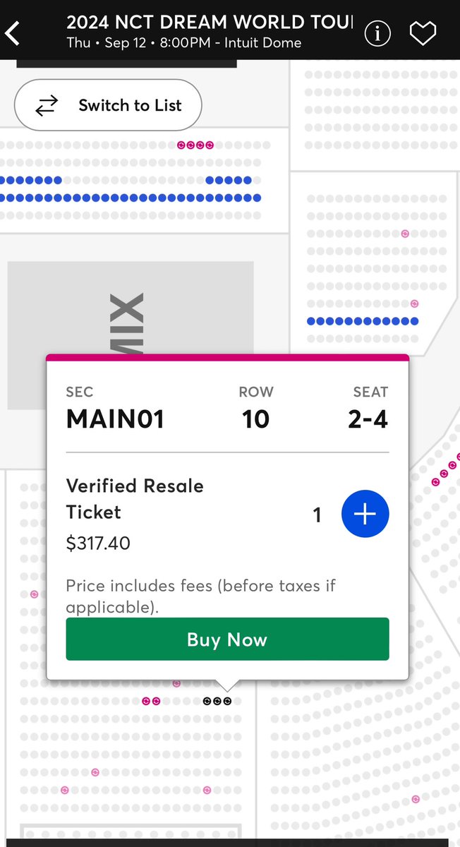 Hanjiminy's tweet photo. @Eat_Watch_Go @Ticketmaster @IntuitDome Thanks for checking, @Eat_Watch_Go are right, it got mess up, I just check mine. Not only floor sections, all the upper floor, the order is from right to left too. It’s weird sec A got mess up. Fix it @Ticketmaster @IntuitDome https://t.co/C0q3Wceeb9