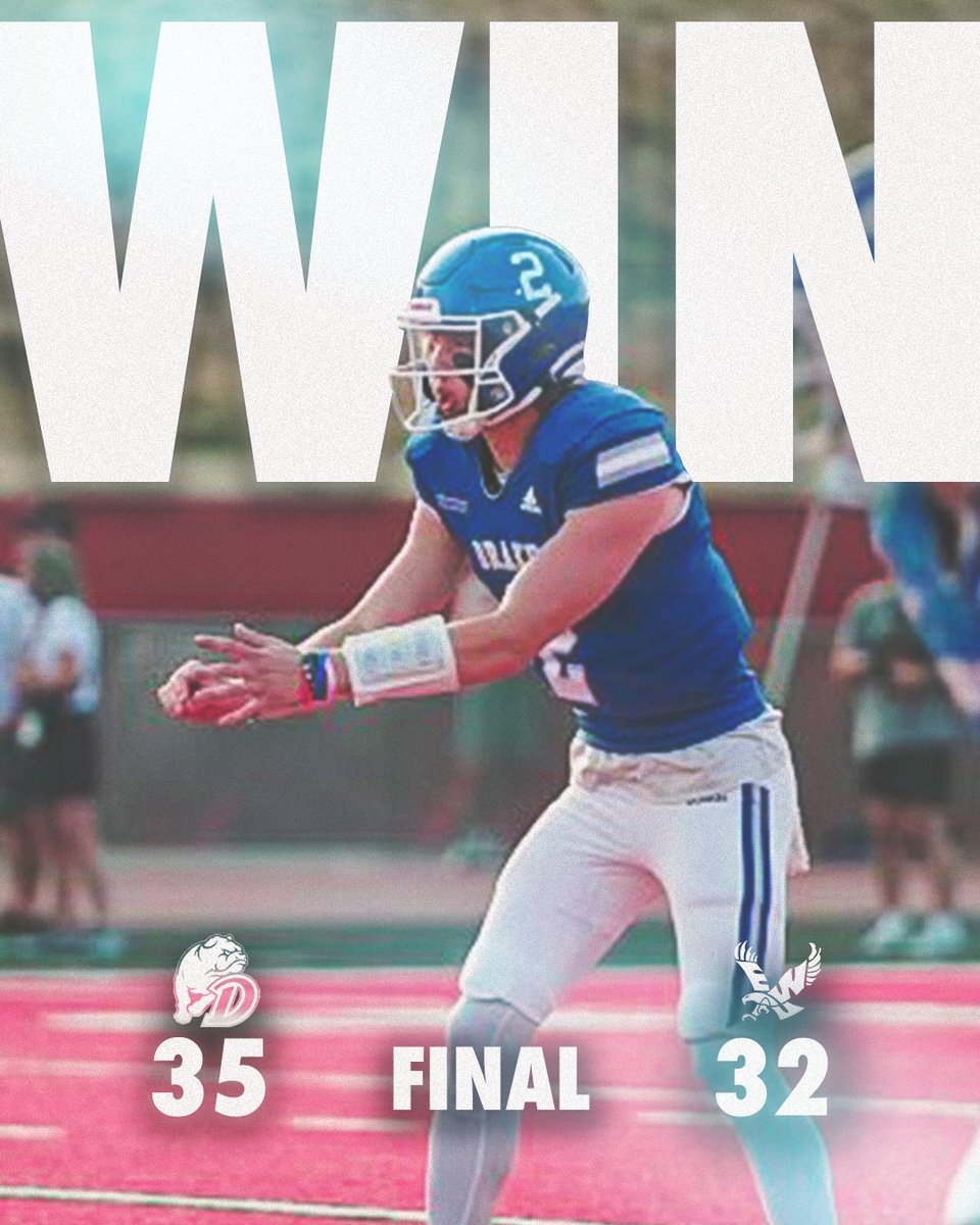 🚨 𝐁𝐔𝐋𝐋𝐃𝐎𝐆𝐒 𝐖𝐈𝐍 🚨

Bailey | 28-48, 480 YDS, 2 TD
Tr. Radocha | 4 REC, 101 YDS, TD
Allison | 15 TCK, 1.5 TFL, SCK

#RAISEtheBAR | #DSMHometownTeam