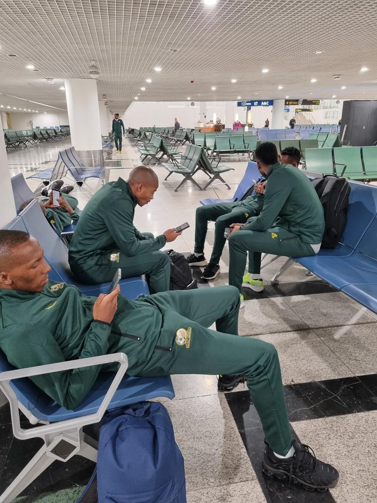 BafanaBafana's tweet photo. Bafana Bafana have just landed in Addis Ababa, Ethiopia, and are now waiting to connect to Juba, South Sudan, at 8:55am. https://t.co/OQ5x4HZvyc