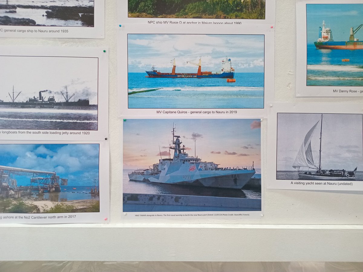 HMS Tamar (@hms_tamar) on Twitter photo We’re making history! 🇳🇷🇬🇧
Our recent visit to the Republic of Nauru, as the first warship to use the new port facilities, has now been immortalised in the Naoero Museum– a true honour and a testament to our commitment to the Pacific. <a href="/UK_DA_Pacific/">🇬🇧UK DA in South Pacific🇫🇯</a> <a href="/BHCHoniara/">UK in Solomon Islands & Nauru 🇬🇧🇸🇧🇳🇷</a> <a href="/Republic_Nauru/">Republic of Nauru</a> We’re making history! 🇳🇷🇬🇧
Our recent visit to the Republic of Nauru, as the first warship to use the new port facilities, has now been immortalised in the Naoero Museum– a true honour and a testament to our commitment to the Pacific. <a href="/UK_DA_Pacific/">🇬🇧UK DA in South Pacific🇫🇯</a> <a href="/BHCHoniara/">UK in Solomon Islands & Nauru 🇬🇧🇸🇧🇳🇷</a> <a href="/Republic_Nauru/">Republic of Nauru</a>