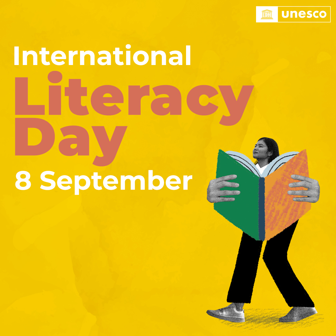 Happy International #LiteracyDay 🥳!

Literacy has the potential to promote mutual understanding, social cohesion &amp; peace.

Let's use its power for a more inclusive world.

unesco.org/en/days/litera…
