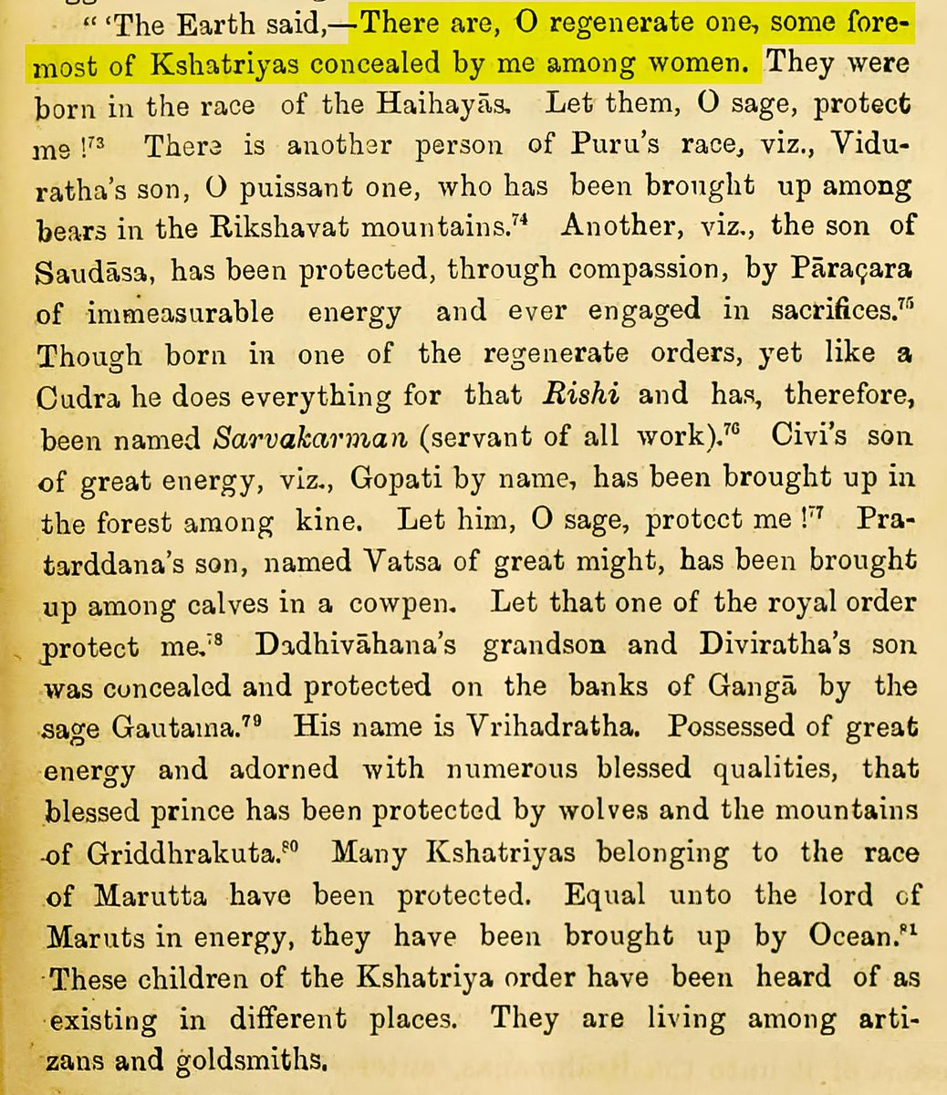 arjunvanshi_'s tweet photo. The Mahabharata, Shanti Parva, chapter 49, elegantly reveals that the Kshatriyas of the Dwapar Yuga &amp; Kaliyuga are the descendants of blue blooded Kshatriya princes, whose lineage was safeguarded and veiled by the very Earth herself. https://t.co/z9vSFCU5sy