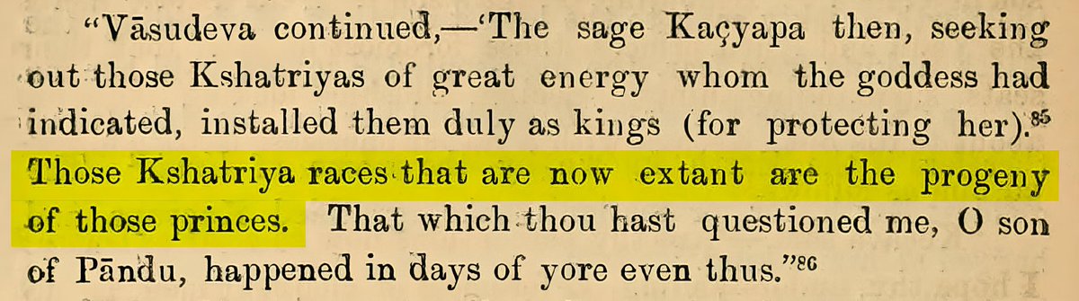 arjunvanshi_'s tweet photo. The Mahabharata, Shanti Parva, chapter 49, elegantly reveals that the Kshatriyas of the Dwapar Yuga &amp; Kaliyuga are the descendants of blue blooded Kshatriya princes, whose lineage was safeguarded and veiled by the very Earth herself. https://t.co/z9vSFCU5sy