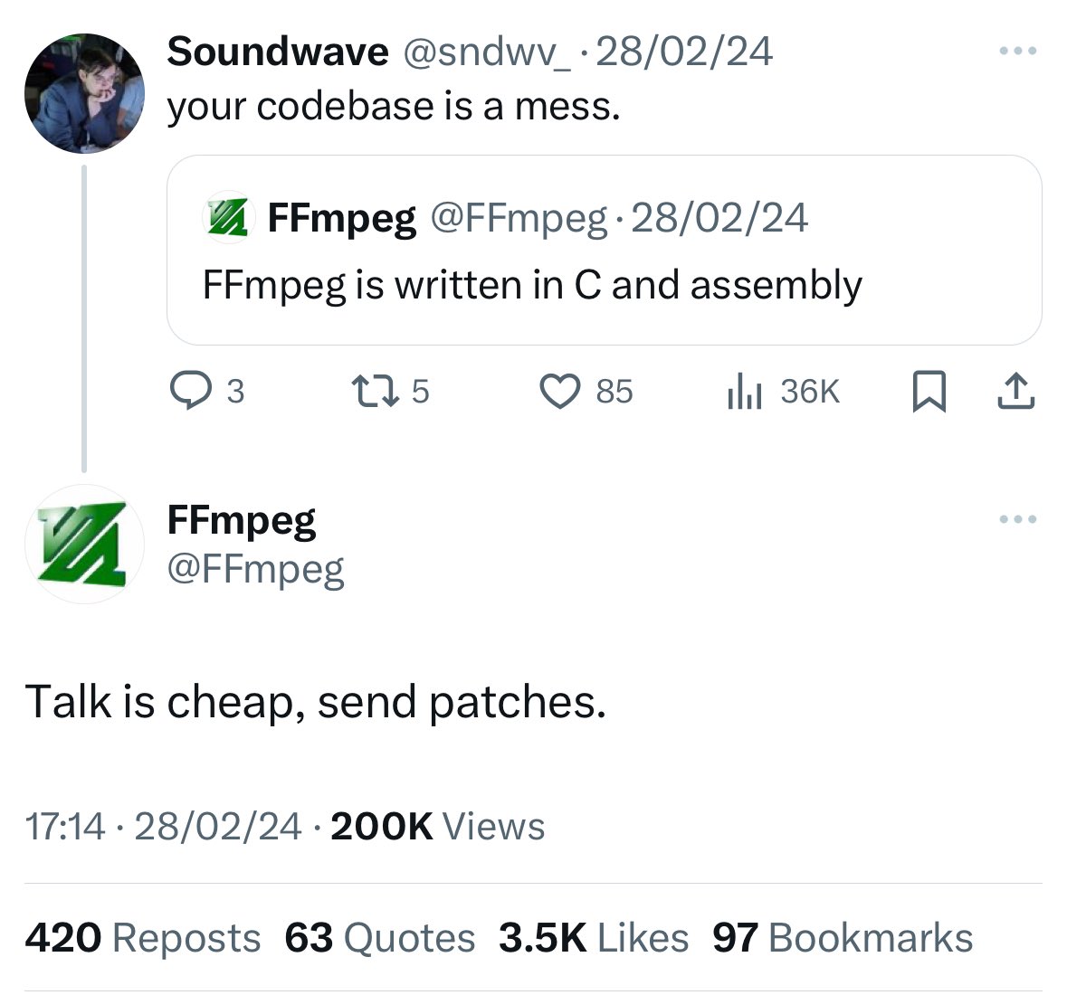 🤭 that was a well written response