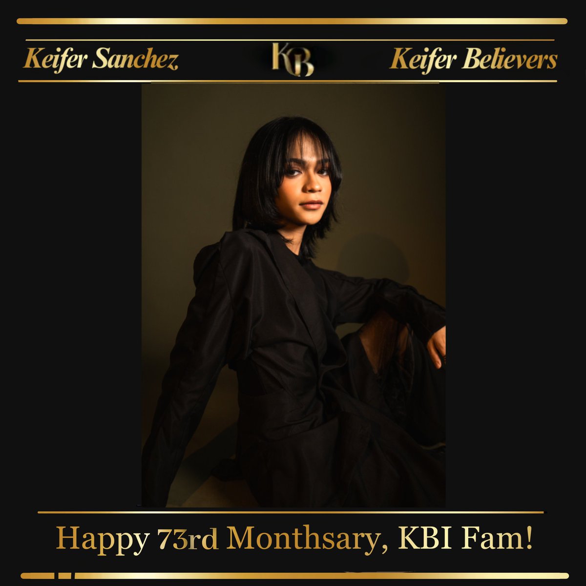 KeiferBelievers's tweet photo. Happy 73rd Monthsary, KB International Family! 🥳

Another month of love and support for Keifer! KB International continues to stand strong, united in admiration and dedication. Here's to more monthsaries with our favorite star! 🥰❤️

#KeiferSanchez
#keiferbelieversinternational https://t.co/Ox1JddErKN