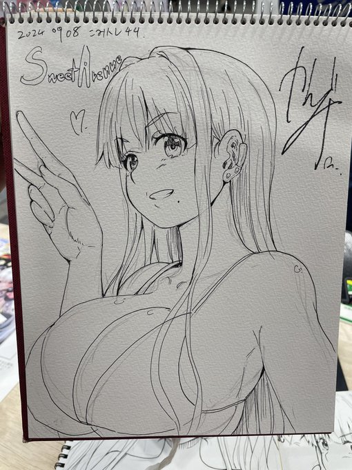 本日のスケブ
5枚描いたけど
写真とりわすれたq🥹💦 