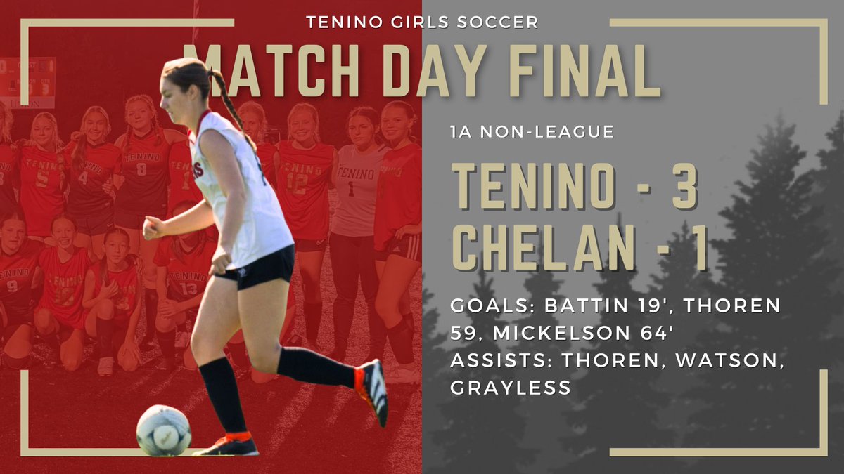 Game 1 in the books and it's a W!

Three different goal scorers including freshman Emily Battin for her first varsity goal! Shout-out to Paisley Garcia for dominating the middle of the field as well.

Beavers take the road on Monday for a match at Overlake.

#GoBeavs #OnTenino
