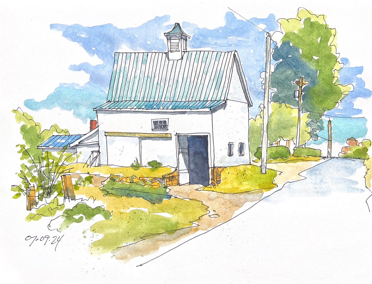 NelsonRice3's tweet photo. Gaspereau River Road, Wallbrook NS
(146/251)
#draw #drawing #sketch #sketching #penandwash #lineandwash #watercolour #gaspereauriver #wallbrook #gaspereauvalley #novascotia https://t.co/iMLNATfn0X