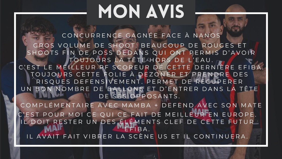 Quand je cast j’aime m’attarder sur les détails pas forcément visibles 👀

Il y a un poste qui doit s’occuper du sale boulot c’est celui de <a href="/LikeDestiny/">Destiny 🎖️</a>. 🟢🎯

Avec la deuxième saison de la <a href="/eFIBA_official/">eFIBA</a> qui arrive,revenons sur ses performances lors de la dernière édition 🌍🥈