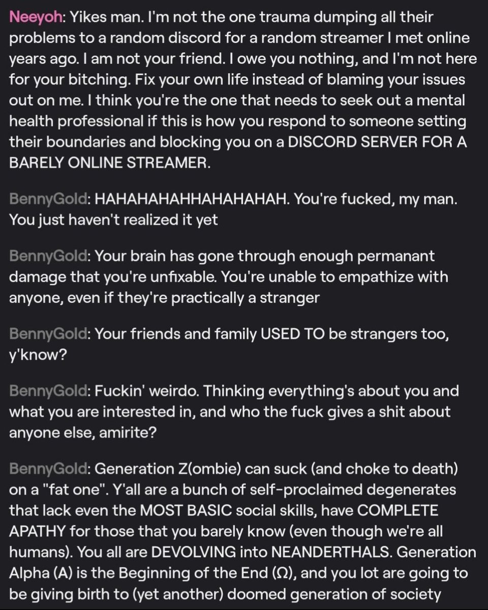 Neeyoh69's tweet image. PSA: This man hasn't stopped messaging me for weeks. I'm barely on Twitch. Please be wary, mutuals