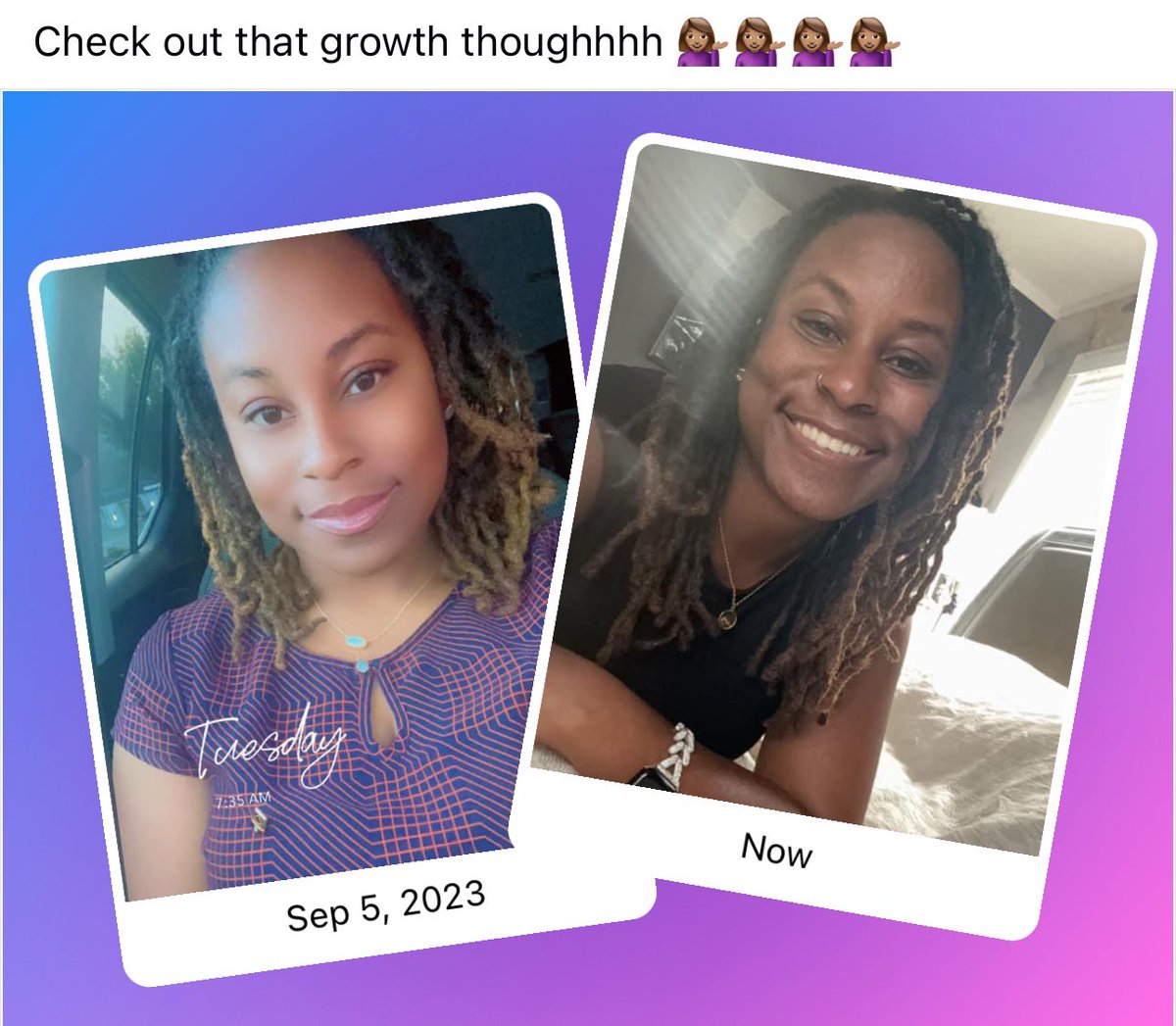 And let’s also appreciate one year of amazing growth inside and out ✨ I love it here ☺️