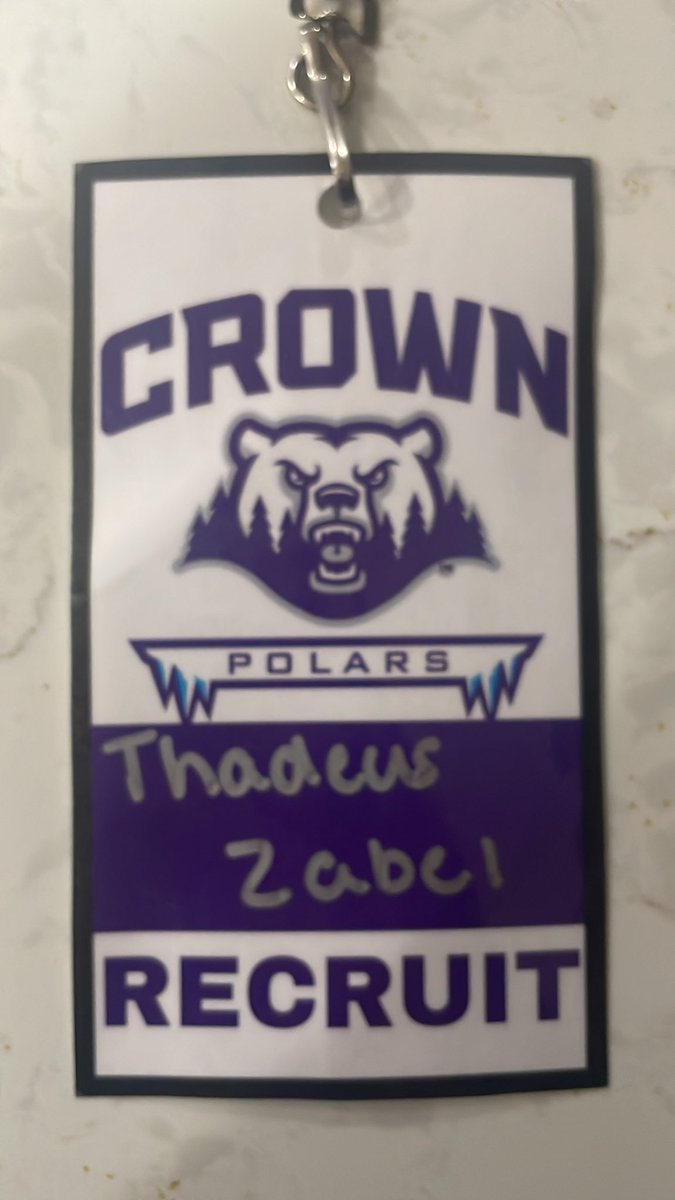 Thadeus Zabel (@tzabel33) on Twitter photo Thank you <a href="/CoachMayo97/">Abraham Mayo</a> and <a href="/_Coach_Franz/">Coach Franz</a> for the great visit.
There’s something special happening at <a href="/CrownCollegeFB/">Crown College Football</a> Thank you <a href="/CoachMayo97/">Abraham Mayo</a> and <a href="/_Coach_Franz/">Coach Franz</a> for the great visit.
There’s something special happening at <a href="/CrownCollegeFB/">Crown College Football</a>