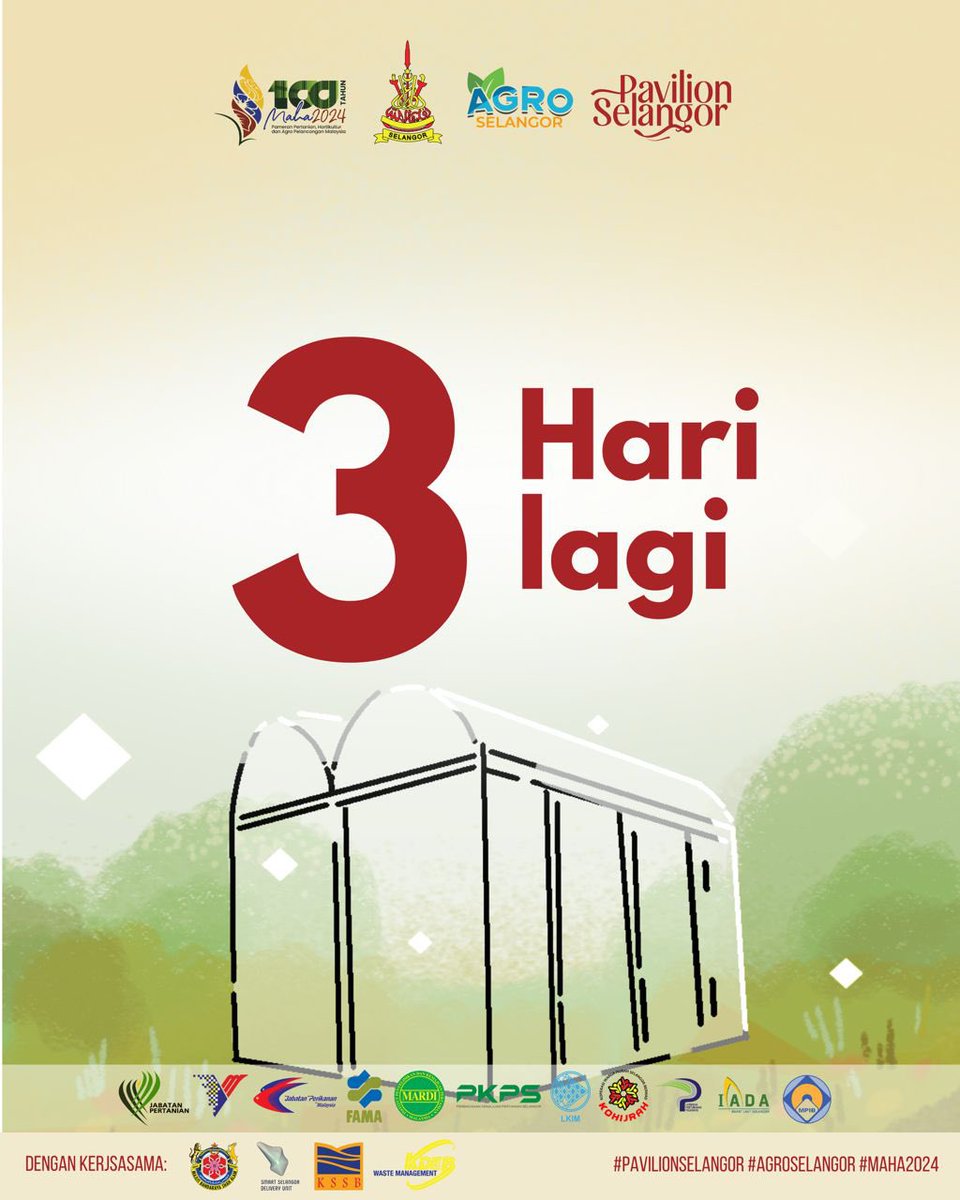 Antara keunikan Pavillion Selangor di MAHA 2024 adalah pameran berkaitan teknologi moden dalam pertanian seperti yang tertera dalam dasar Pelan Transformasi Agro Selangor (PeTA). Hanya tinggal 3 hari sahaja ke MAHA 2024.

#agroselangor
#MAHA2024
#pavillionselangor