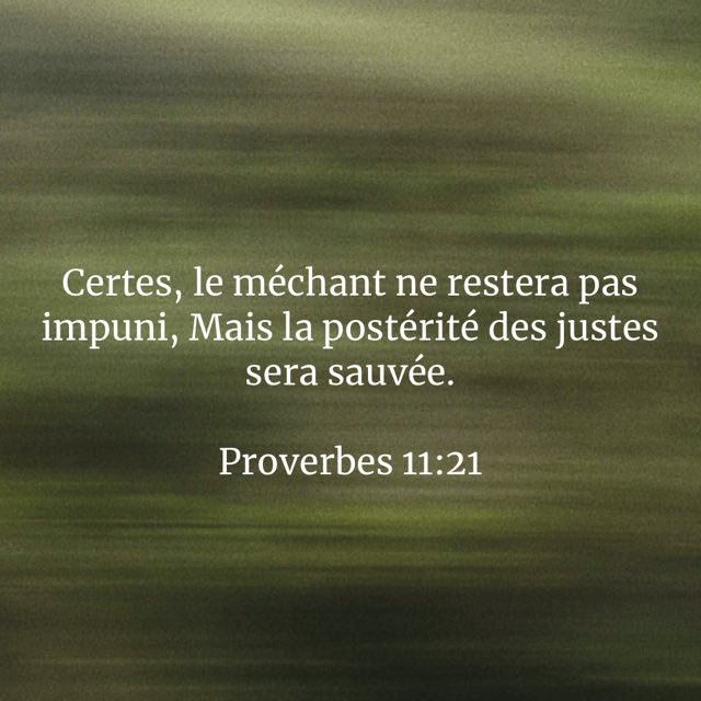 Proverbes 11:21