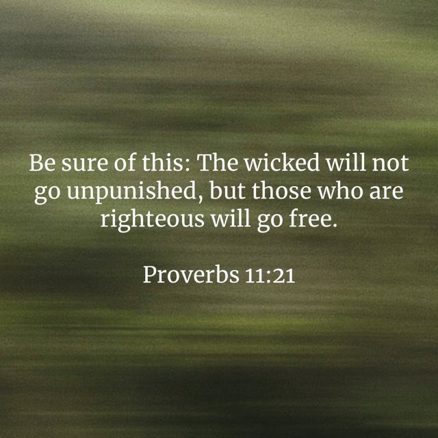 Proverbs 11:21