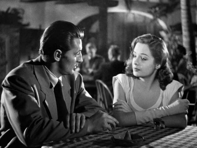 CTMillion's tweet photo. #NoirChecklist for #OutOfThePast:
-Flashback/narration/past catching up
-Good girl vs. bad girl
-Larceny, murder, blackmail, oh my!
-Ace noir lensman Nick Musuraca
-More exotic locales than the Love Boat
-Greer in that dress, Mitchum in that trenchcoat!
#TCMParty #NoirAlley https://t.co/6fzJHNwWlg