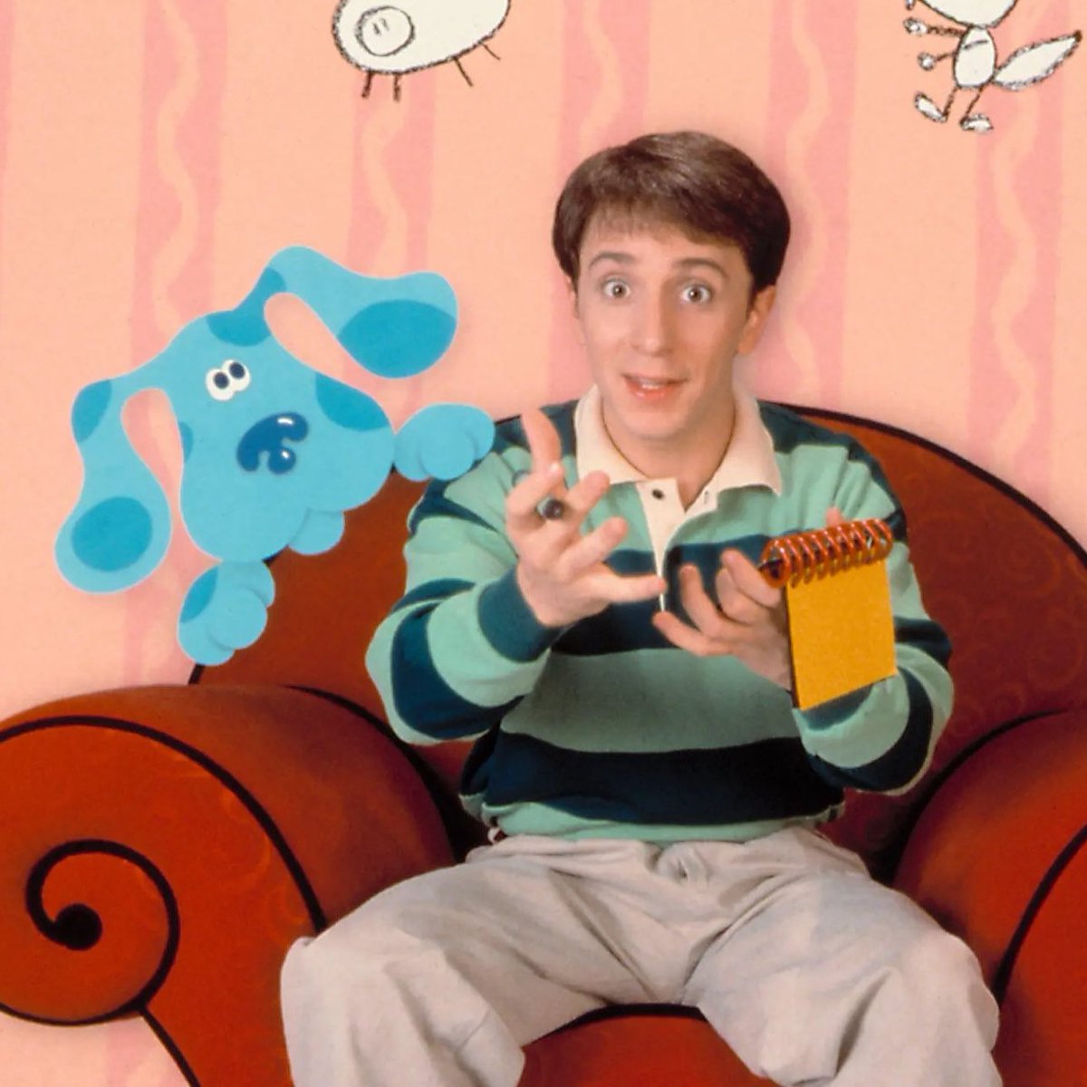 TheCartoonBase's tweet image. ‘Blue’s Clues’ premiered on Nickelodeon, 28 years ago today.