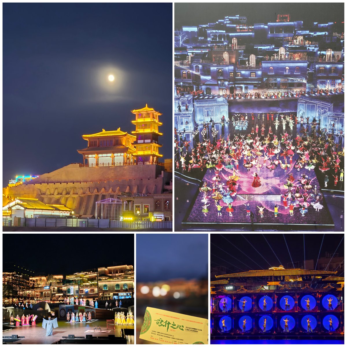 dazzlingdilraba's tweet photo. This here, during #DILRABAxSpringFest2024, is the exact moment I elevated #Xinjiang to the top of my must-experience places.      

This is the highlight of that trip. Under a full moon, we watched an hour-long dance show in Kashgar on the same stage as #Dilireba's SpringFest event.  

A thread of the dances from that night & beyond.

#Dilraba #迪丽热巴