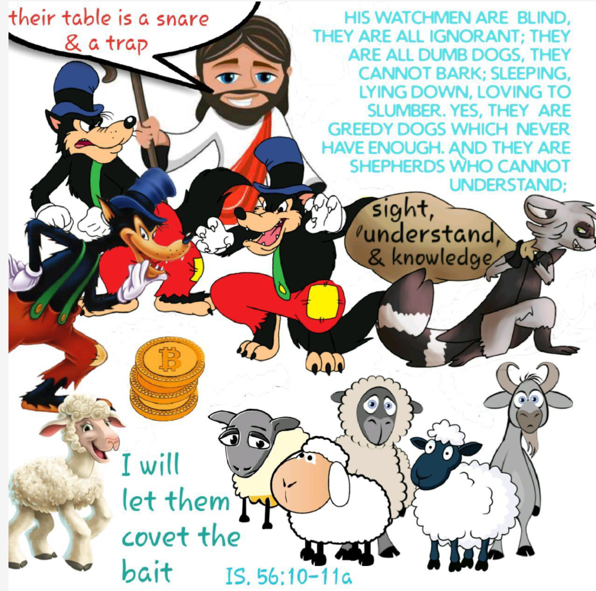 ItsAllATheatre's tweet photo. #DumbDogs #bible #BlindWatchmen #Blockchain #Mammon #DigitalPrison https://t.co/nDrr9wKrVw