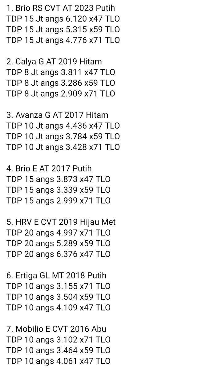 Ready stok mobil bekas berkualitas