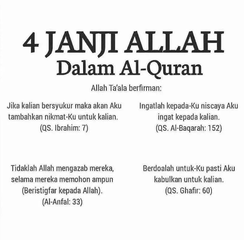 4 Janji Allah