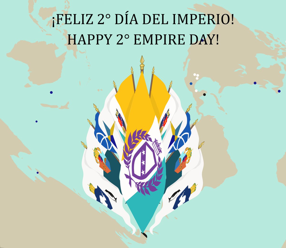 Hoy celebramos dos años desde la fundación del Imperio. ¡Viva Atlia! ¡Viva el Imperio!