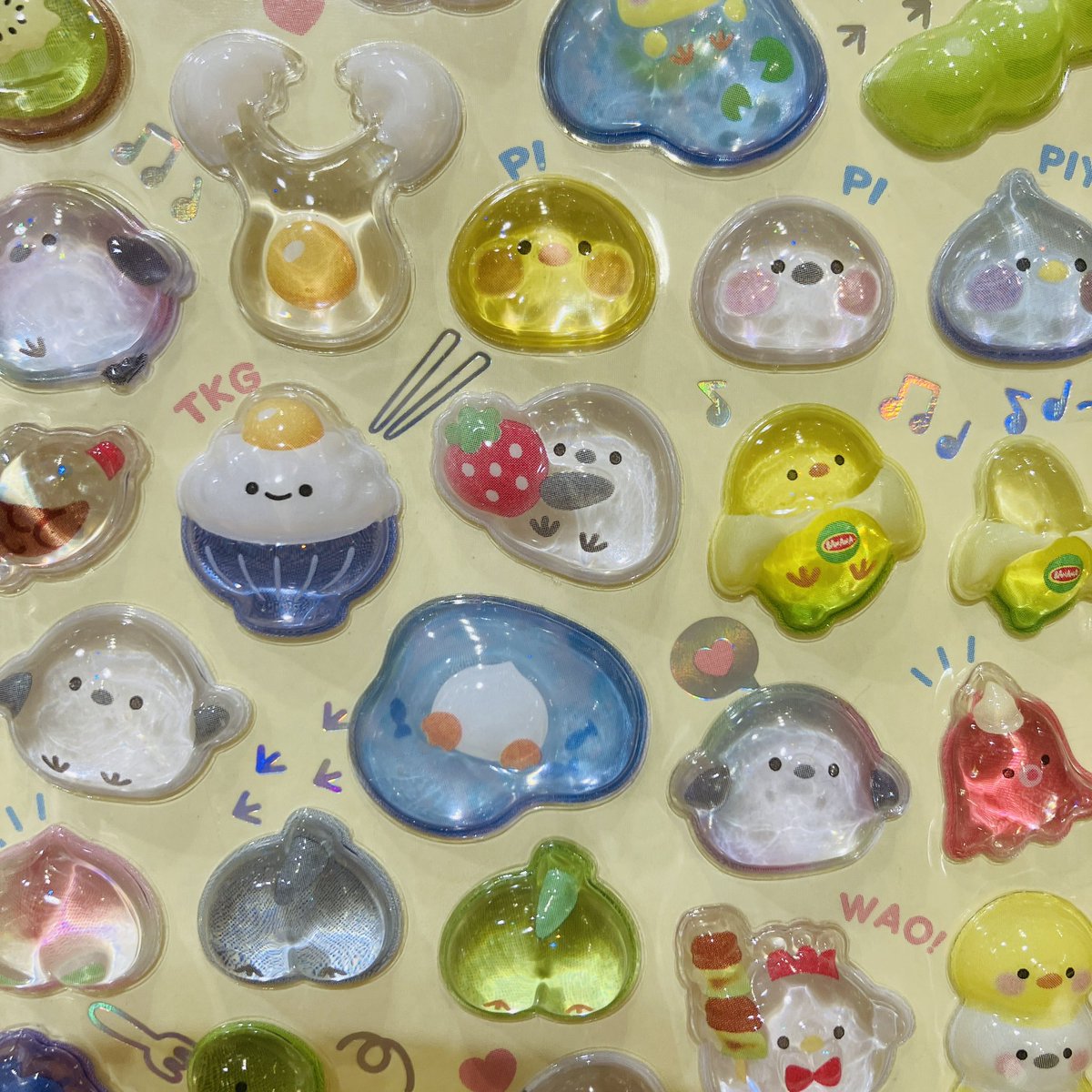 先日ご紹介した、つやつやぷっくり立体シール 