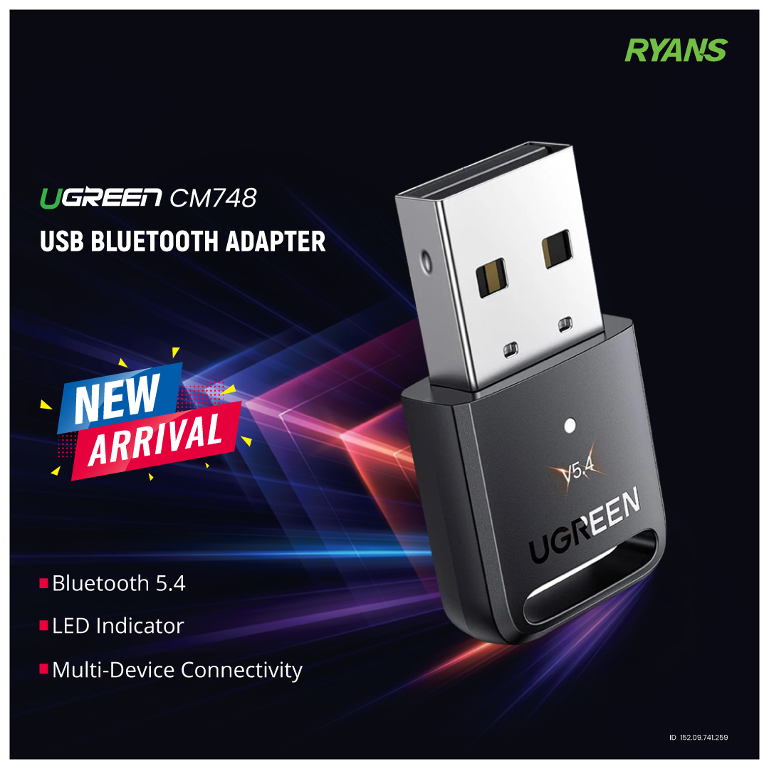RyansComputers's tweet image. New Arrival Alert! 🚀
Introducing the UGREEN CM748 USB Bluetooth Adapter! 🌟

More Details: ryans.com/ugreen-cm748-3…

☎️ +8809638442121

#RyansComputers #UGREEN #BluetoothAdapter