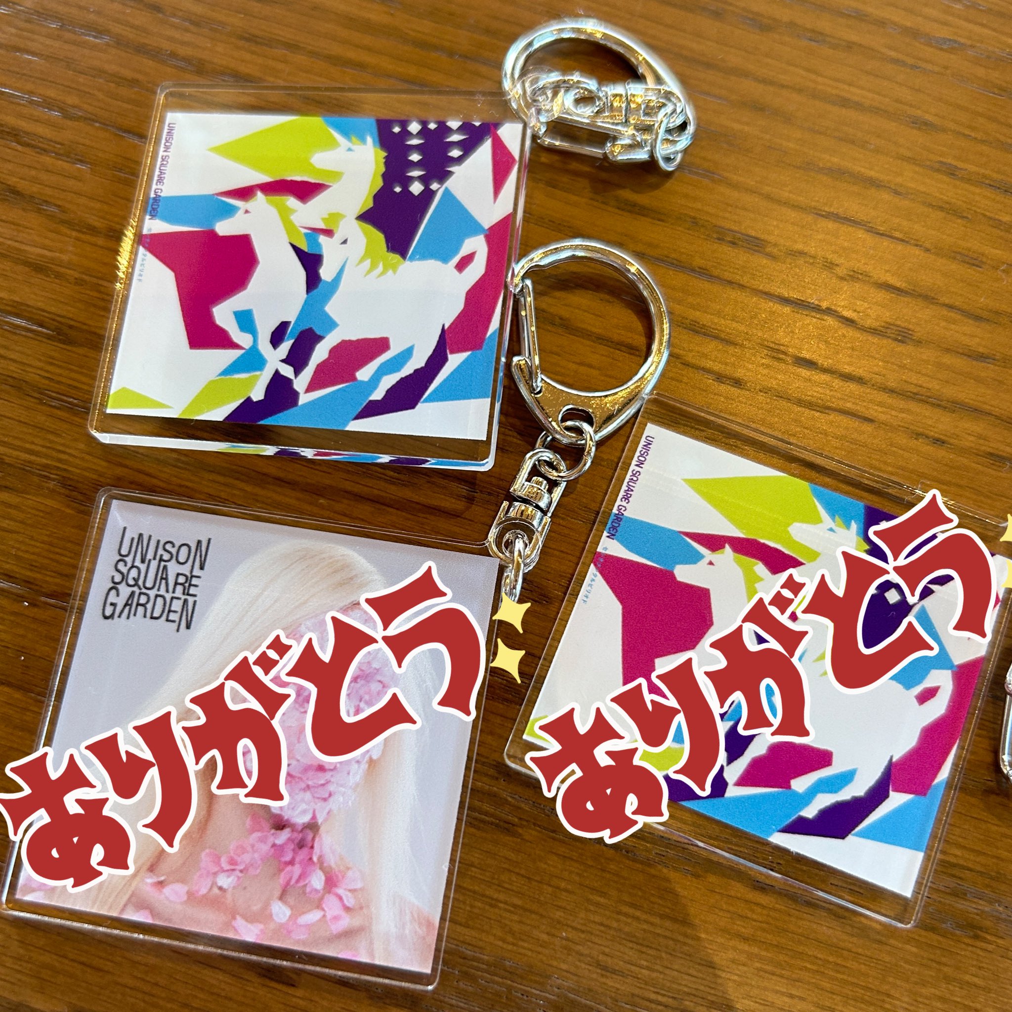 UNISON SQUARE GARDEN シングルジャケットアクリルキーホルダー
