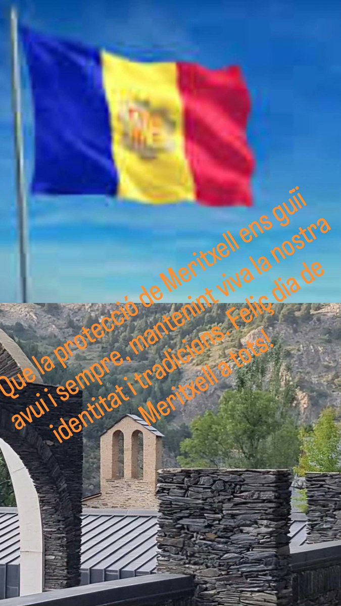 Que la protecció de Meritxell ens guiï avui i sempre, mantenint viva la nostra identitat i tradicions. Feliç dia de Meritxell a tots!