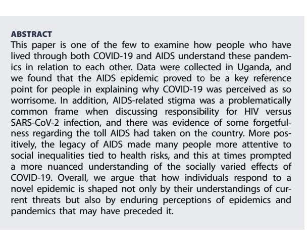 Emmanuel (@ejustin46) on Twitter photo From AIDS to COVID-19: the interplay between dual pandemics in social perceptions of disease
Thanks to <a href="/DavidJoffe64/">David Joffe MB BS (Hons), PhD, FRACP 🇦🇺</a>
for this study
tandfonline.com/doi/full/10.10… From AIDS to COVID-19: the interplay between dual pandemics in social perceptions of disease
Thanks to <a href="/DavidJoffe64/">David Joffe MB BS (Hons), PhD, FRACP 🇦🇺</a>
for this study
tandfonline.com/doi/full/10.10…