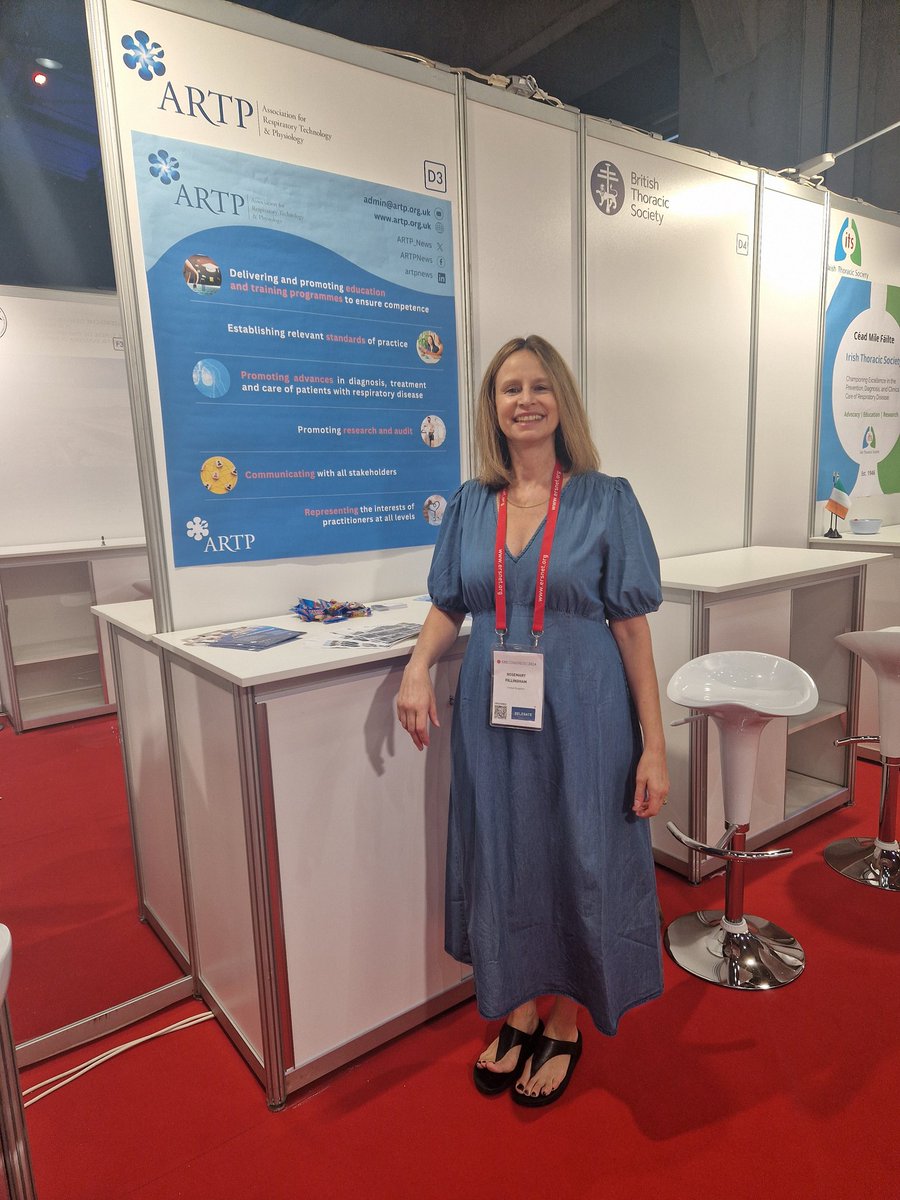 <a href="/ARTP_News/">ARTP</a> are at the <a href="/EuroRespSoc/">ERS</a>  #ERSCongress Come along and find out about all things physiology, our courses and our conference for next year! <a href="/FillinghamRosie/">Rosie Fillingham</a> and I will help in any way we can 😀