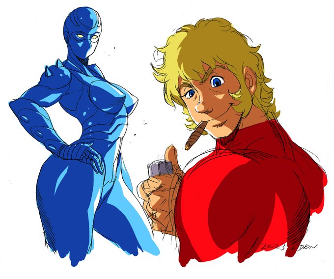 いょう!今日は寺沢武一先生の一周忌だぜ!!
Hey, man! Today is the first anniversary of the death of Buichi Terasawa Sensei! 