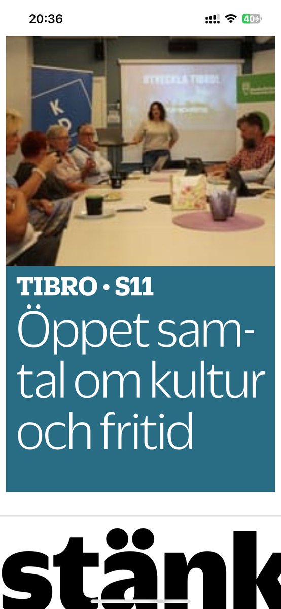 MaricPolitik's tweet photo. Vi i @KDTibro fortsätter med våra öppna träffar för alla Tibrobor. Nästa möte i serien Utveckla Tibro sker den 24/9 på temat Så bygger vi en attraktiv kommun.

Skriv gärna till mig om du funderar över konceptet och vill starta något liknande själv, eller vill vara med hos oss. https://t.co/wrKX4EZhJ5